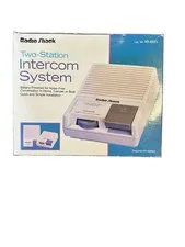 Vintage 1995 Radio Shack 2-Station Intercom System 43-222A Wired New in Box