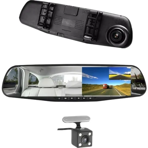 Car DVR Dual Lens 4.3 Inch Screen Night Vision Backup Camera Dash Cam