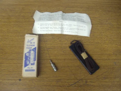 ARGONNE MODEL AR 20 TELEPHONE PICK UP COIL OLD SPY STUFF