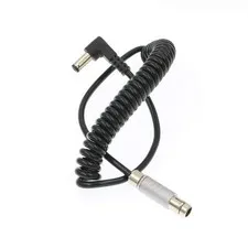 3 Pin Male To Right Angle DC Spring Power Cable For Tilta Camera Rig Parts