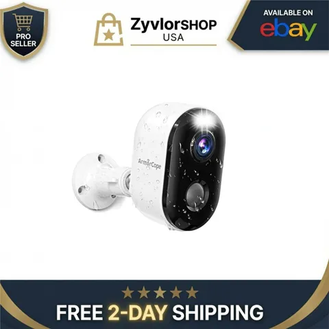 Armorcope Wireless Security Camera 2K Night Vision AI Motion Detection