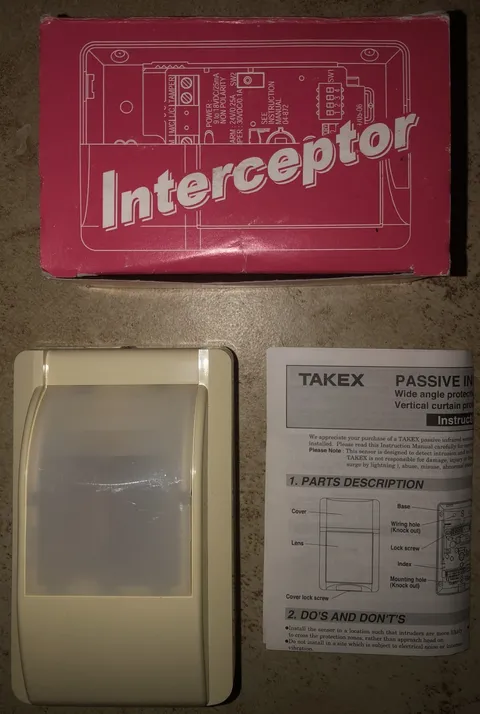 Takex PA-460E Passive Infrared Sensor for alarm system