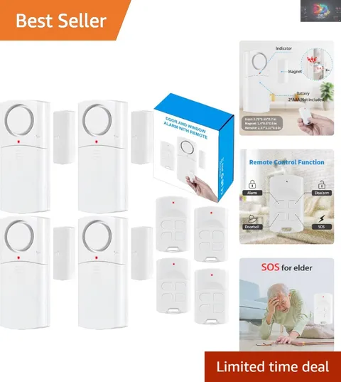 Multi-Mode 120DB Wireless Door & Window Alarm with Remote & SOS
