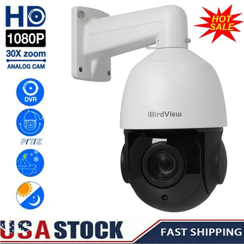 4 in 1 AHD/CVI/TVI/CVBS PTZ 1080P 30x Zoom IR Outdoor Speed Dome Security Camera