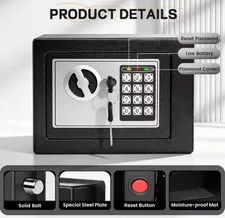 Ireproof Safes with Fireproof Money Bag Sensor Light Digital Keypad Home Safe