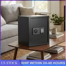 Digital Keypad Home Safe Security Safe Lock Box Money Jewelry Cash Wall Mount