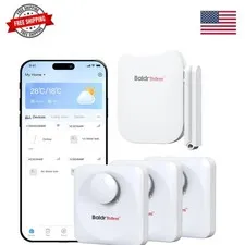 WiFi Water Leak Detector, Hub & Water Leak Sensor 3 Pack, Wireless Siren Alar...