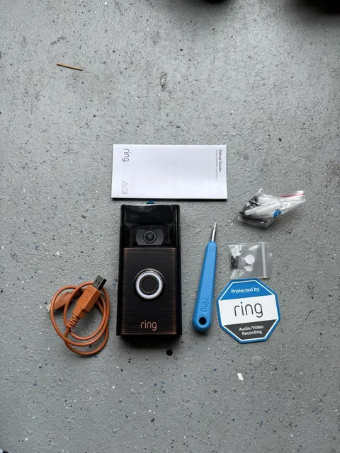 Ring Video Doorbell Venetian Bronze WiFi HD Camera Chime Ready Complete Kit