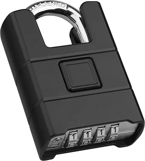 Heavy Duty Combination Padlock [Wrapped Beam],  Large Outdoor Waterproof Padlock