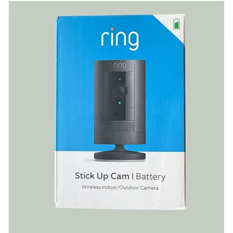 Ring Stick Up Cam Battery Wireless Indoor Outdoor 1080p HD Video Camera Black