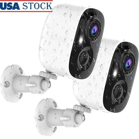 2K UHD Wireless Security Camera Night Vision Two Way Audio Motion Detection New