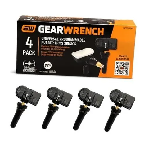 Universal Programmable Rubber TPMS Sensor | 4 Pack | GWTPMSR4PK Rubber 4 Pack