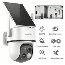 Wansview Solar Battery Security Camera Wireless Home Outdoor Camera Ai Detection