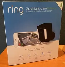 Ring Spotlight Cam Outdoor Battery Powered Security Camera - Black