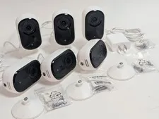 Arlo Essential 2ndGen 2K Indoor Cam 6 Pack VMC3060-100NAR w/ mounting hardware
