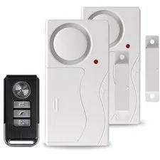 White Simple Department Security Window 2 Alarm Sensitive Trigger Strong Signal