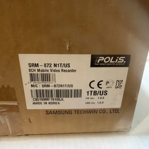 New Samsung SRM-872 8CH Mobile Network Video Recorder 1-TB