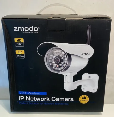 New Zmodo ZP-IBI13-W WiFi HD 720p Color Sensor Surveillance Wireless IP Camera