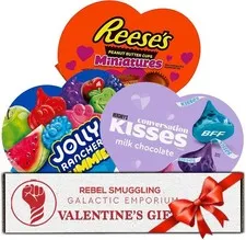 Valentine's Day Candy Gift Box Variety 3 Pack - Heart Shaped Chocolate Care Pack
