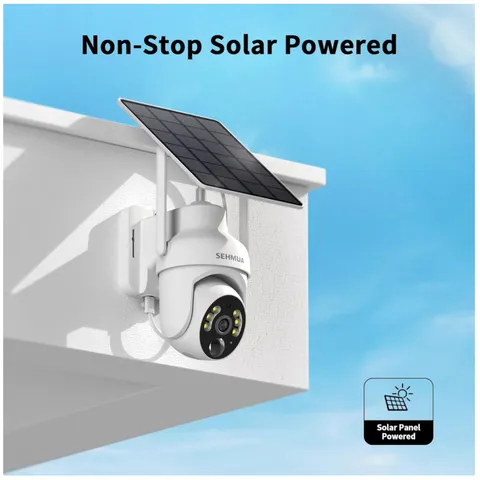 Solar-Powered 2K Security Cameras 2-Pack
