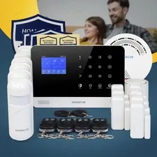 HOMSECUR Wireless WIFI 4G GSM LCD Home Security Alarm System