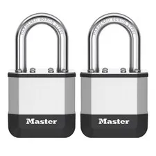 Master Lock Elite Padlock 44mm KA Twin Pack
