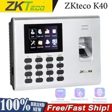 ZKteco K40 Employee Fingerprint Time Attendance Time Clock for Small Business