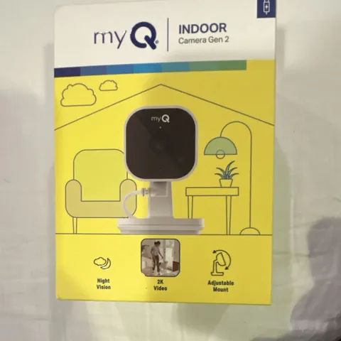 MyQ Smart Indoor Home Security Camera Gen 2 White Model