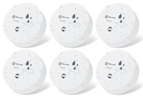 Geevon 6 Pack Water Leak Detectors,100dB Sensor Alarms for Home