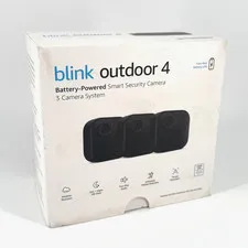 Blink Outdoor 4 1080p Wi-Fi Outdoor 3-Camera Security System - Black