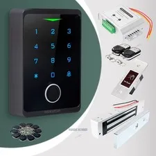 HOMSECUR Weatherproof IP66 APP WIFI Fingerprint PIN Access Control Touch Keypad