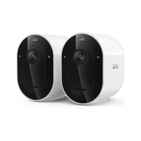 Arlo Pro Security Camera 2K HDR (6th Gen, 2025 Release) - 2 Cameras, White