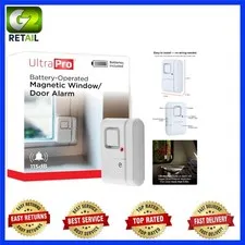 Battery-Powered 120dB Door Alarm with Simple Installation - Protect Your Home