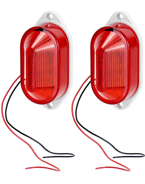 QWORK AC110V - 120V Industrial Strobe Siren Alarm Warning Light Red - 110 dB Lo