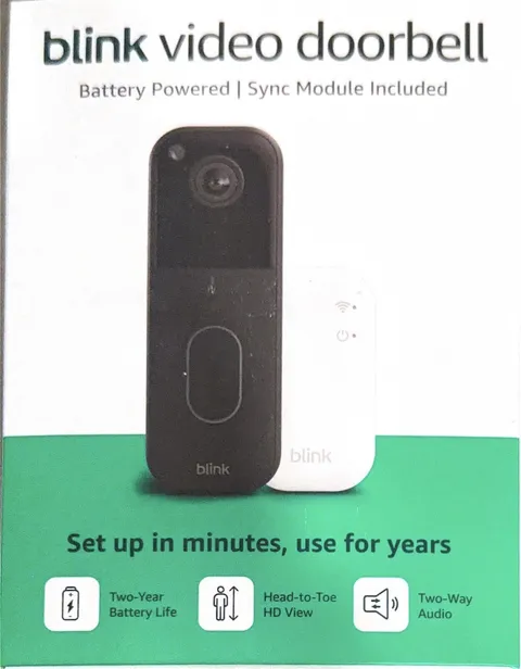 Blink Video Doorbell 2nd Gen With Sync Module 2 New Factory Sealed And Mini