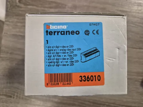 Bticino 336010 Analog Audio Video Terrane Power Supply
