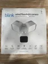Blink Wired Floodlight Camera - Smart Security Camera, 2600 Lumens, White