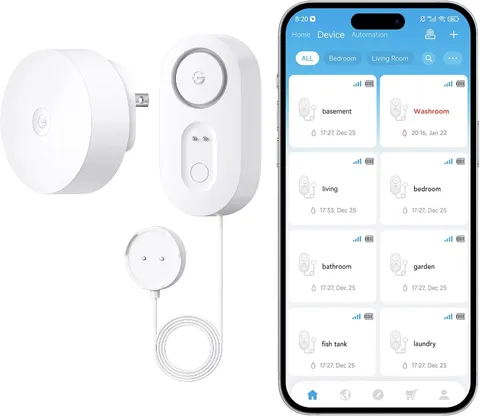 GoveeLife Smart Water Leak Detector 1s w Sensor Cable
