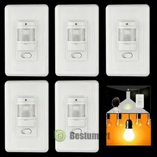 Auto On/Off Sensor Switch Detector Motion Infrared PIR Occupancy Wall Light Lamp