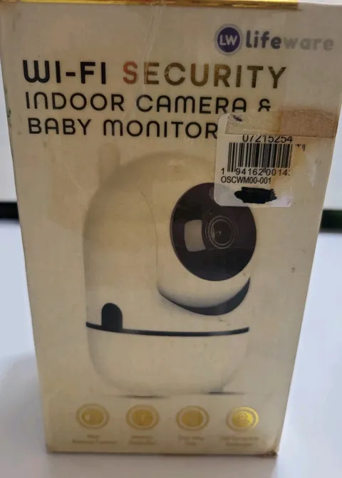 LIFEWare WI-FI SECURITY INDOOR CAMERA Open Box  