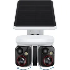 Wireless Outdoor Solar Security Camera Dual 3K AI 300 Degree Pan Night Vision