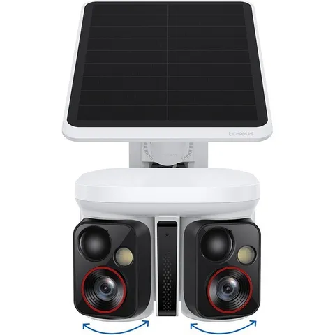 Wireless Outdoor Solar Security Camera Dual 3K AI 300 Degree Pan Night Vision
