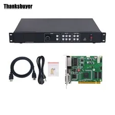 TS802D + AMS-MVP300 Linsn LED Control Card & LED Video Processor f/ Video Wall