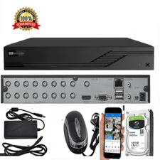 16CH Hybrid 4 in 1 DVR Digital Video Recorder H.265 HDCVI/AHD/TVI/CVBS