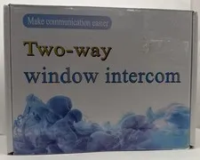 Dual-Way Counter Window Intercom System Communication Microphone Bank/Office:2A2