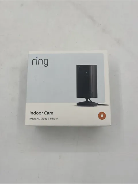 Ring Indoor Plug-In 1080p Security Camera (2nd - Generation), Black ~ NEW SEALED
