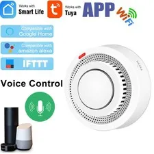 TUYA APP WiFi Smart Fire Smoke Detector Home Alarm Security Sensor Auto Dialer