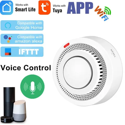 TUYA APP WiFi Smart Fire Smoke Detector Home Alarm Security Sensor Auto Dialer