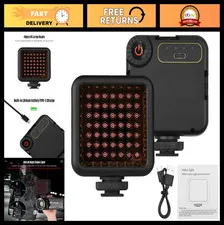 Mini IR Night Vision Light for Video Camera - Rechargeable, 3 Cold Shoe Mounts,