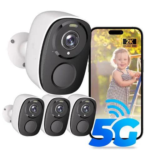 Upgraded 5G/2.4G WiFi Security Cameras Wireless Outdoor,2K Battery Powered Ho...